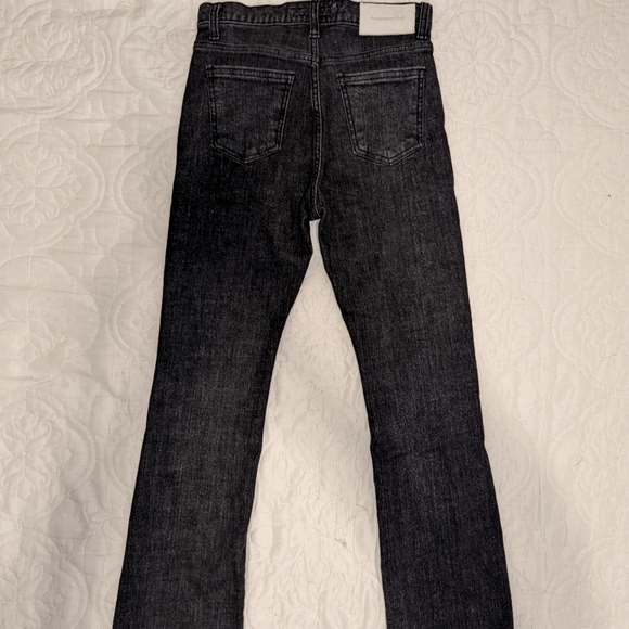 ANDERSSON BELL Unbalance Split Crop High Rise Jeans, Small - Picture 4 of 7